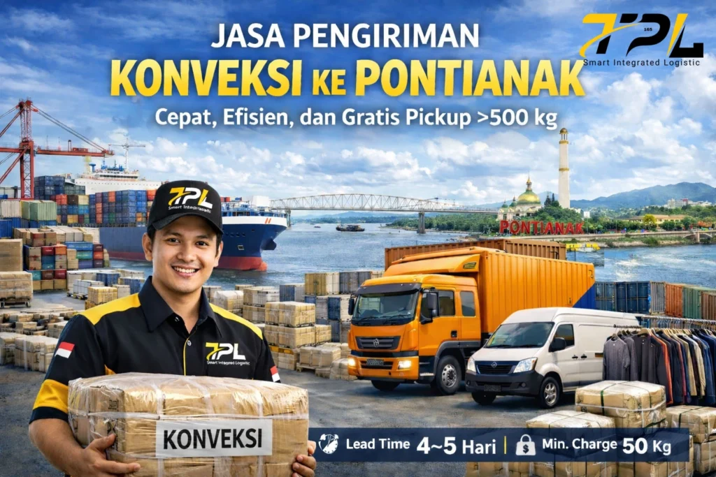 Jasa Pengiriman Konveksi ke Pontianak Cepat, Aman, dan Siap Skala Produksi 1 jasa pengiriman konveksi ke pontianak