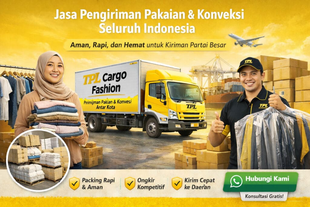 Jasa Pengiriman Pakaian, Konveksi dan produk Fashion – Aman, Rapi, dan Efisien 1 jasa pengiriman pakaian konveksi